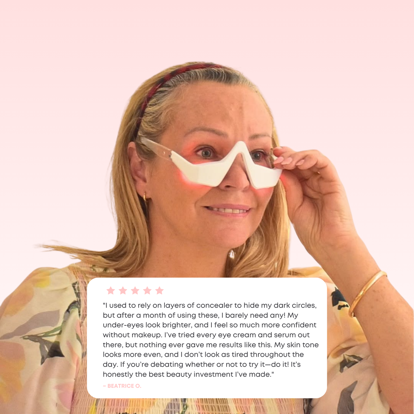 Nuvéa Red Light Under-Eye Glasses